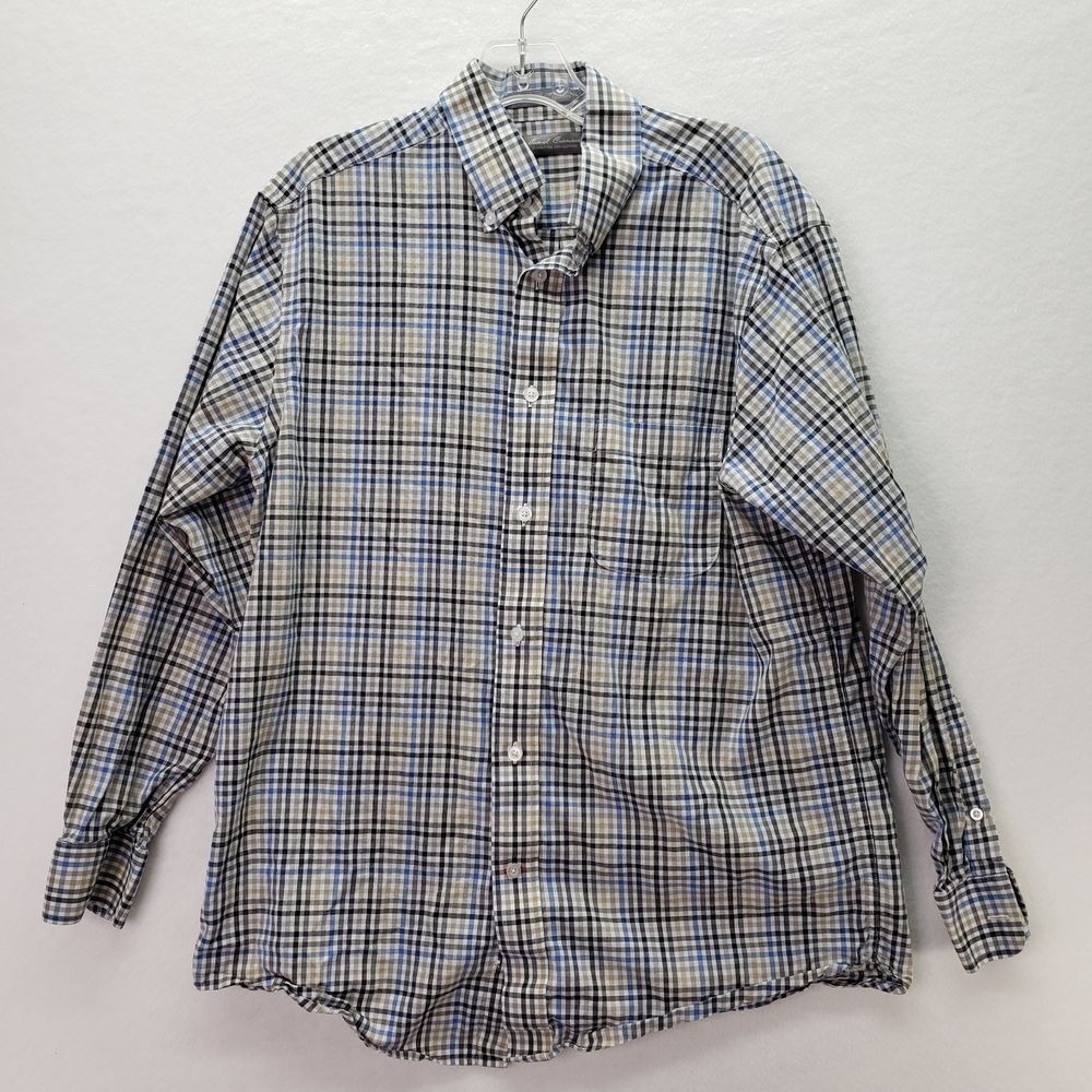 Daniel Cremieax Button Down Mens‎ Medium Signature Collection Plaid Dress Shirt